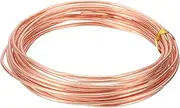 uxcell 99.9% Pure Copper Wire for Jewelry Making, 12 Gauge (2mm) Copper Craft Wire 14.8 Feet Beading Jewelry Making Supplies for Crafting Wreath Electroculture Gardening