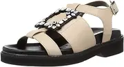enchanted(エンチャンテッド) Women's Mule Jewelry Buckle Gauge Flat Sandals