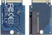 for Rog Ally Handheld Device Conversion 2280 Replacement 2230 SSD Hard Drive Expansion High Capacity Board NVME M-Key NGFF M.2 PCIE 4.0 Gold Finger Adapter 90 Degree Upgrade Converter Plate