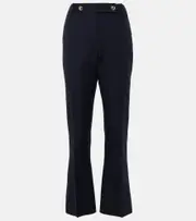 [Valentino] Valentino Crepe Couture flared pants AU 16 blue