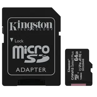 KINGSTON 64GB 64G microSDXC 100MB/s Plus microSD SD C10 記憶卡