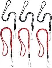 Homoyoyo 6pcs Adjustable Mobile Phone Lanyard for Neck and Bag Versatile Holder for Id Cards Keys Water Bottles and USB Drives Compact and Retractable Design for Daily Use and Outdoor