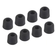 Replacement Foam Ear Tips Earbuds Bud 4-4.7mm Middle Size Black 8 Pcs