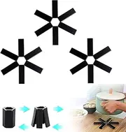 [IM FineLife] 3 PCS Foldable Trivets for Heat Insulation Pad, Hot Pots, Pans, Hot Dishes, Kitchen Worktop Protector Mats, Non-Slip Kitchen Trivets Countertop, Teapot Heat Resistant (3-Pack Set)