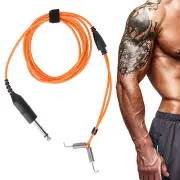 Tattoo Clip Cord Silicone Tattoo Machine Hookline Tattoo Power AccessoryOrange