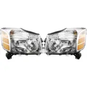 For Nissan Titan/Armada Headlight 2004-2007 Pair Passenger & Driver (for: Nissan)