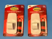 FOUR 3M Command Jumbo Utility Hook * White * Holds 7.5 lbs * New