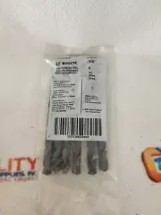 New Bosch BL4151 3/8" X 5" Fractional Jobber Black Oxide Drill Bits - 6 Pieces