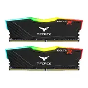 Team T-Force Delta RGB 32GB(2x16) DDR4-3600 Memory - Black [TF3D432G3600HC18JDC01]