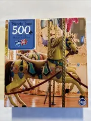 Sure-Lox Puzzle Time 500 Piece Jigsaw Puzzle - "Old French Carousel" - NIB