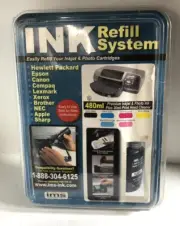 IMS Ink Refill System Inkjet Printers Photo Cartridges Compatible SEALED NEW