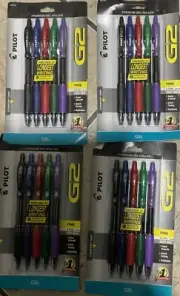 ⚡️Pilot G2 Premium Gel Roller Fine Pen 0.7mm #31121 5-Pen Comfort Grip 4 Lot