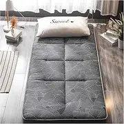 Tatami Roll Up Mat, Single Double Japanese Futon Floor Mattress, Folding Bed Portable Camping Mattress, Non-slip Floor Lounger Sofa Bed (Color : B, Size : Full(120x200cm))