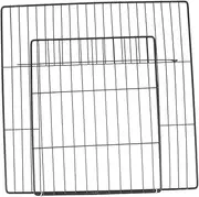 Hohopeti 2pcs Cat Cage Accessories Chicken Wire Mesh Guinea Pig Cages Small Cage Door Cat Cage Door Wire Cage Accessories Cat Panel DIY Cage Door Cat Cages Playpen Fence Door Black Iron