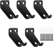 5PCS Special fit for Tonal Accessories Wall Mount Shelf Clips Adapters Black