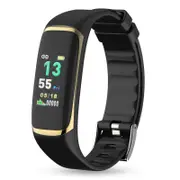 P9 Color OLED Display Smart Watch Real Time HR Blood Pressure Oxygen HRV Monitor Watch GOLDEN COLOR