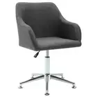 Swivel Fabric Office Chair Computer Desk Work Study Meeting Armchair Dark Grey
