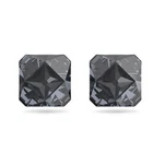 Swarovski Ortyx stud earrings Pyramid cut, Gray, Ruthenium plated -5613723 New