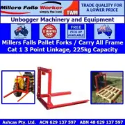 Millers Falls Steel Carry All Frame / Pallet Forks 225kg Capacity