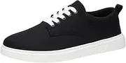 [Generic] Sneaker Shoes Men Casual and Simple Solid Color Thick Bottomed Flat Bottomed Comfortable Canvas Lace Up Oversized Shoes Classic Casual Shoes Men