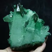 1.56lb RARE ! New Find Natural Beatiful Green Quartz Crystal Cluster Specimen