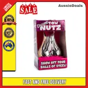 Chrome Tow Nutz Novelty Nuts Balls of Steel Sack Novelty Gift Scrotum Tow Bar AU