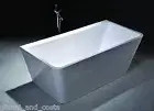 Bathroom Acrylic Free Standing Bath Tub "Thin Edge" 1700x800x600 Model Lucca BTW
