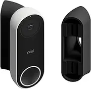 45° Corner Mount Wedge Compatible with Google Nest Hello Video Doorbell 1st Generation - Wired | Lets You Point Doorbell, Better Night Picture, Reduced Infrared Glare, Made in UK