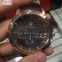 在飛比找蝦皮購物優惠-高端 MASERATI瑪莎拉蒂男款手錶TIME手錶R8871