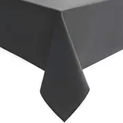 Grey Tablecloth for Square Tables - Waterproof and Spillproof Washable Fabric...