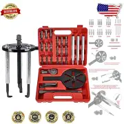 Heavy-Duty Bearing Extractor Tool Set with 3-Jaw Design - Chrome Vanadium Steel