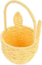 Easter Decor Handmade Rabbit Ear Storage Bag Woven Bunny Basket for Dog Toys Home Decor