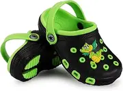 [Generic] Children Mules Clogs Kids Summer Garden Cute Cartoons Shoes Girl Boy Beach Shoes Fruit Green 34