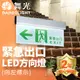 舞光 LED緊急出口-左/右/雙向/出口 停電指示燈 3.7W 全電壓 2年保固