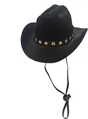 Tiny Cowboy Hat | Cowboy Dog Hats Cat Caps,Comfortable Pet Decoration, Puppy Halloween Costumes for Summer Outdoor Walking, Hiking