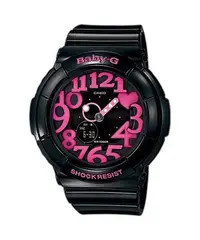 在飛比找Yahoo!奇摩拍賣優惠-【CASIO BABY-G】BGA-130-1B 背光錶盤、