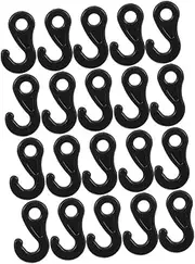 LOORGVEL 100pcs Outdoor Tent Hooks Unique Plastic Windproof Canopy Hooks for Easy Lighting Setup Functional and Stylish Pom Material Tent Accessories for Camping and Outdoor Use