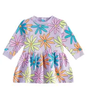 [Stella McCartney Kids] Stella McCartney Kids Baby floral cotton jersey sweatshirt dress M 24 purple