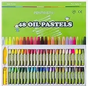 Oil Pastel Chalk Set, 48 Colours Oil Pastels Soft Pastel Colours for Mixing Layers Shading, Art Supplies for Artists, Beginners, Students, Art Painting Drawing, Oil Pastels