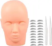 Ipetboom -one Mannequin Face Head for Eyelash Extension Practice Makeup Training