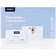 J.Burrows Pin & Clip Convention Card Holders 50 Pack