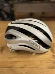New Giro Aether Spherical Mips Helmet - Matte White Silver, Large *No Box*
