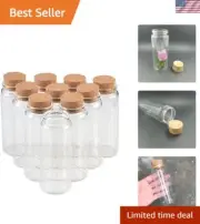 Glass Bottles with Cork Crafts Bottles Jars Weding Gift 150ml Empty Jars Cont...