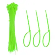 Zip Ties Plastic Cable Ties, Wire Tie 8 Inch - (100 Pack, Bright Green)