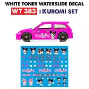 WT383 White Toner Waterslide Decals # KOROMI SET #Custom 1:64 Diecast
