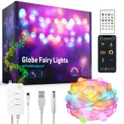 RSH Smart Tuya Wifi Bluetooth LED Light String IP65 Waterproof for Halloween Christmas Party Festival Luminous Leather S