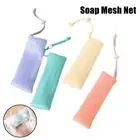 Easy to Hang Exfoliating Mesh Soap Pouch Body Facial Cleaning Tool Soap Bag