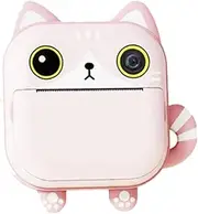 VENEKA 2.4 Inch LCD Print Camera Video Photo Digital Camera Battery Powered Instant Print Camera with Print Paper Pink