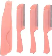 TOVINANNA Professional Eyebrow Shaper Kit 5 Sets Stainless Steel Folding Eyebrow Razor Portable Makeup Tool for Women Small Blades