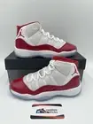 GS Size 4.5Y - Nike Air Jordan 11 Retro Cherry Red (378038-116) New!